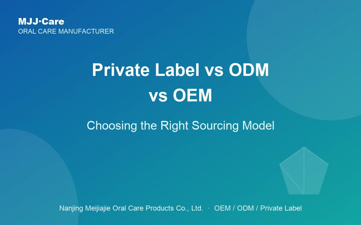 Marca blanca vs ODM vs OEM: el modelo de abastecimiento adecuado para su marca dental
